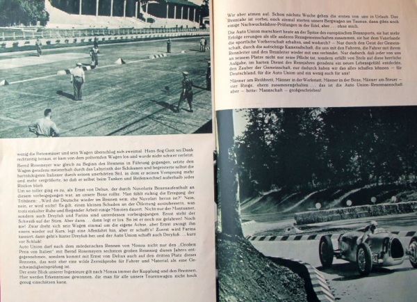 Auto-Union Modelprogram 1939 "Manschaft groß geschrieben" Carbrochure (7040)
